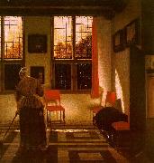 Pieter Janssens Elinga Room in a Dutch House oil